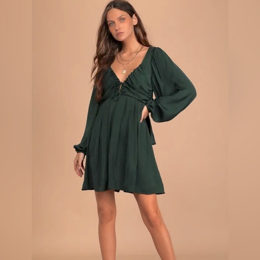 Lulus NWT Emerald Green Dress XL